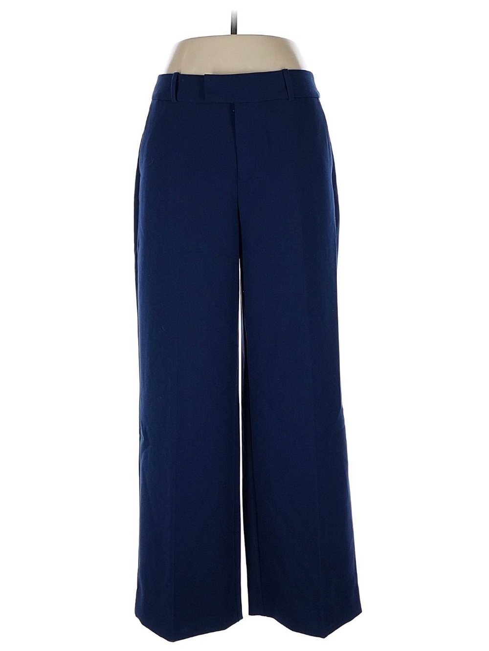 On 34th Wide-Leg Navy Dress Pants